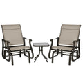 3 Pc Outdoor Swing Chairs with Table Set A209193