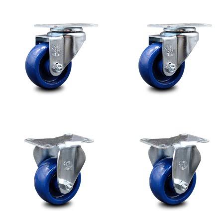 Set of 4 Poly Caster Swivel Rigid J309