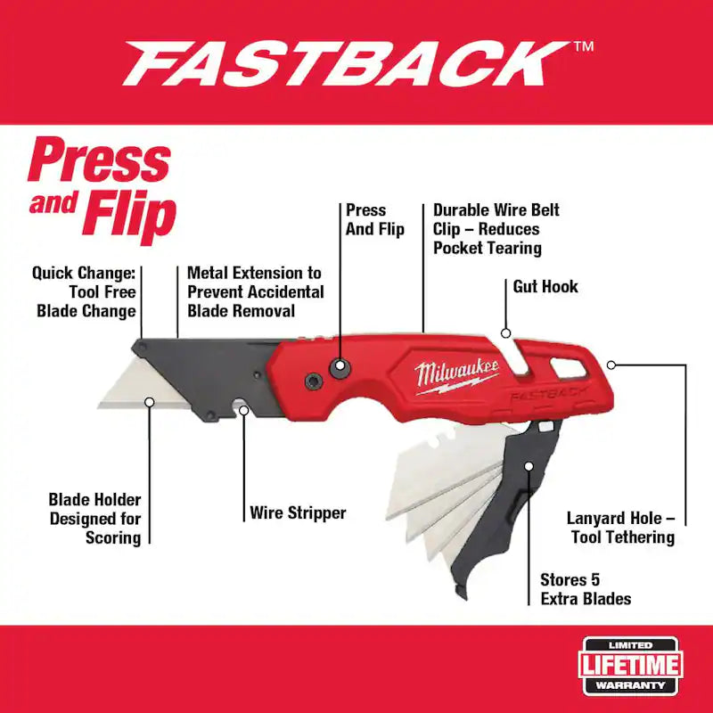Tool Backpack with Folding Utility Knife and Utility Blade Set G9505