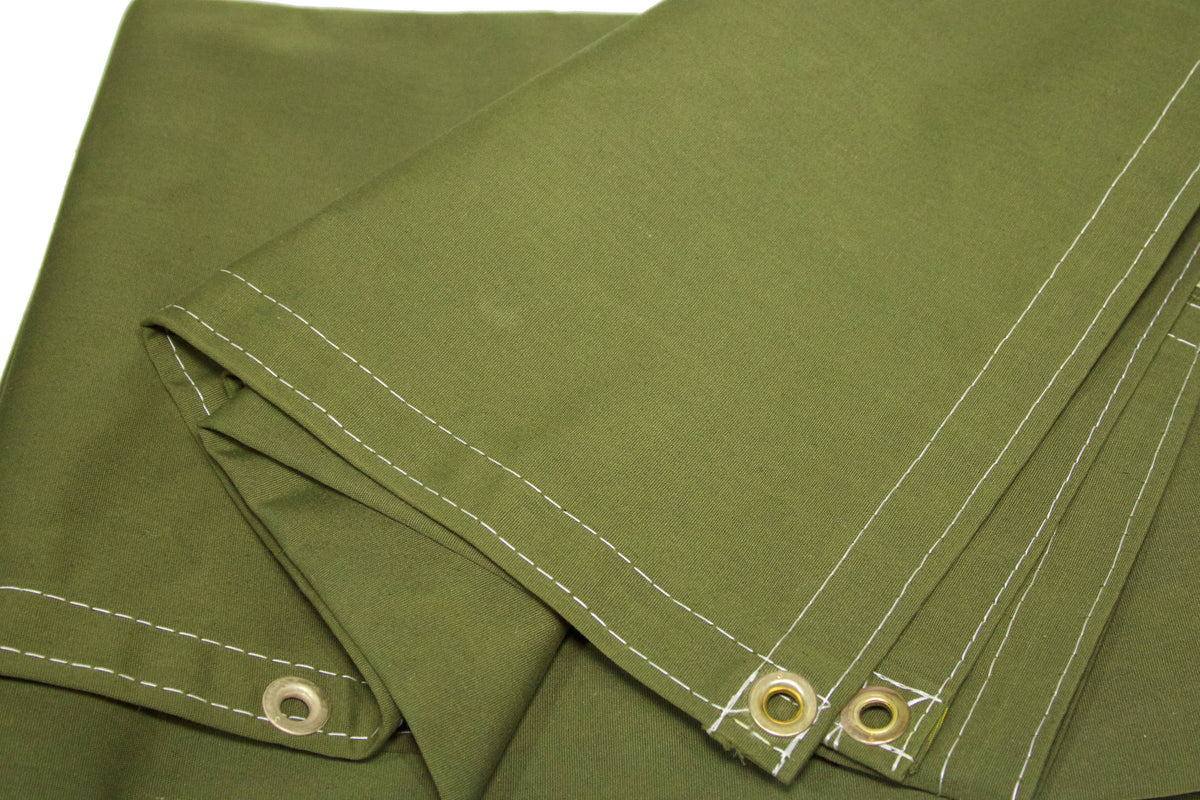 Green Polyester Canvas Tarp V97643