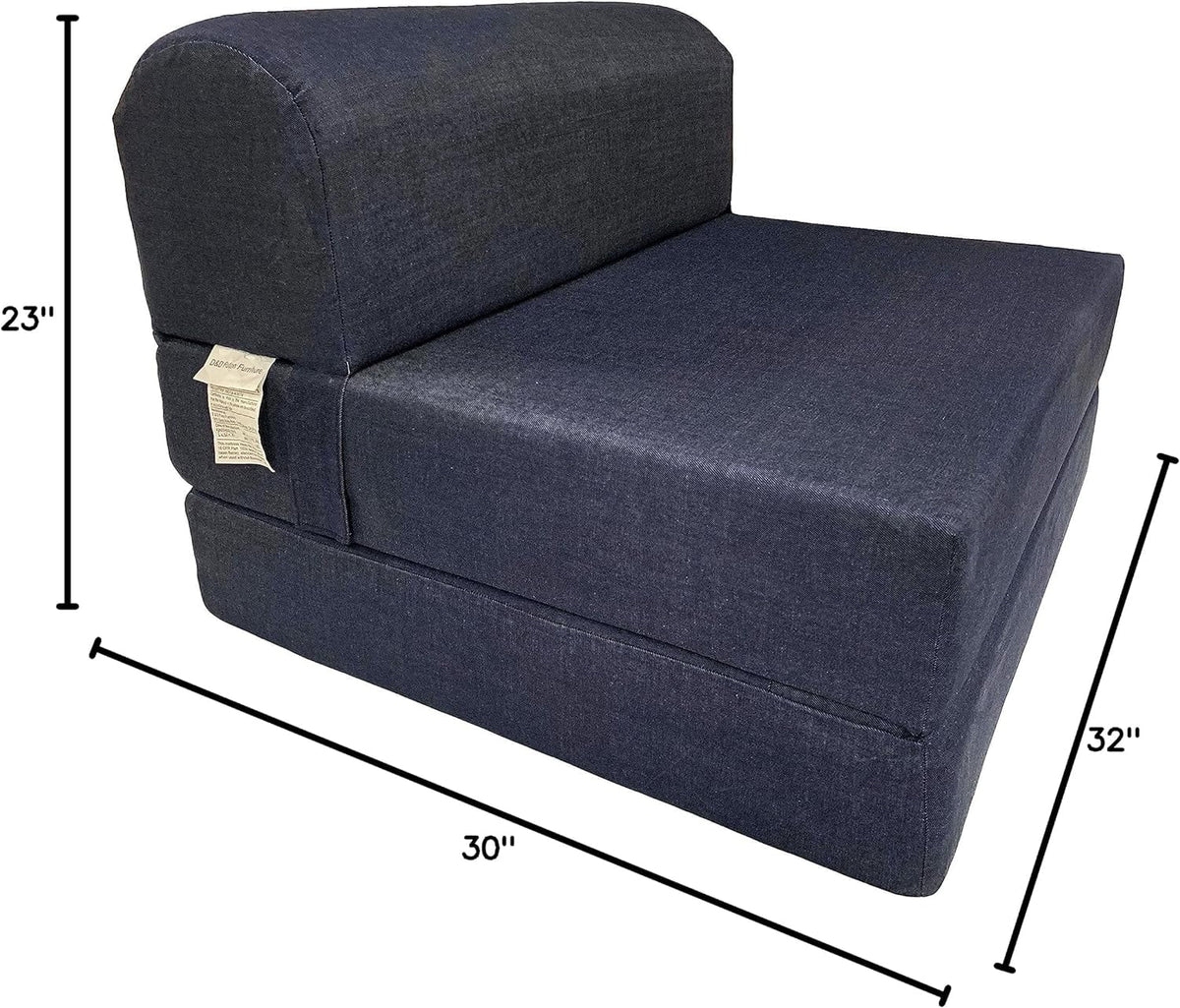 Folding Foam Bed Sleeper Chair 6 x 32 x 70 S749936