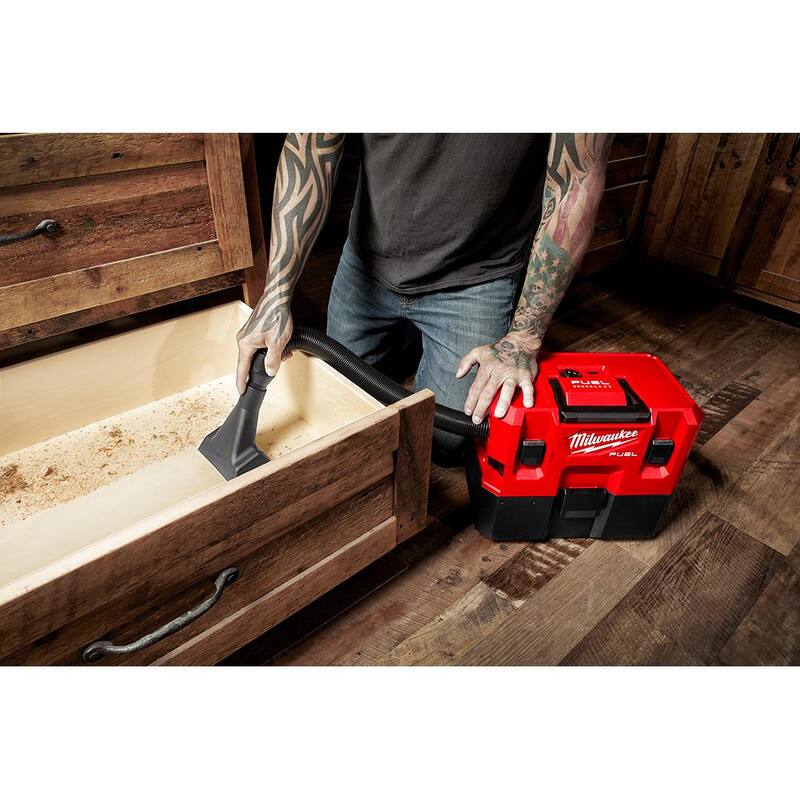 12-Volt Cordless Wet/Dry Vacuum and Impact Driver with Battery and Charger R581293