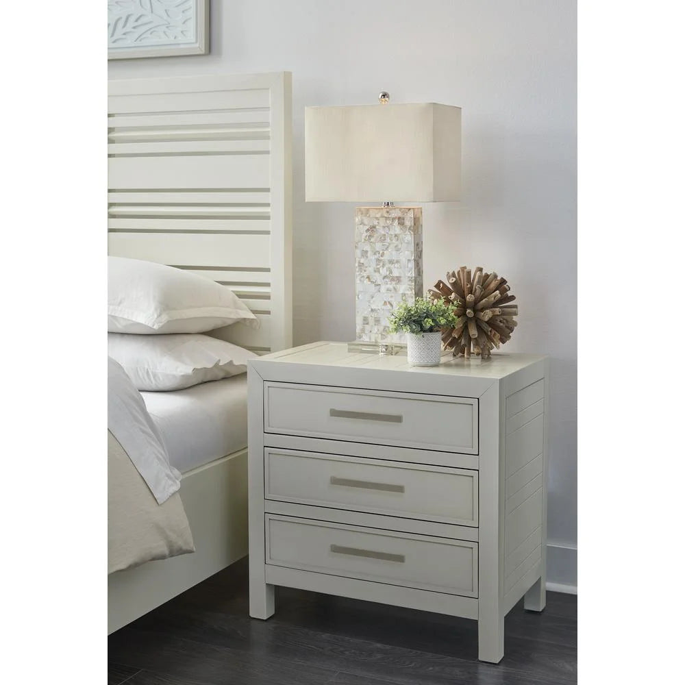Three Drawer USB Charging Nightstand V727912