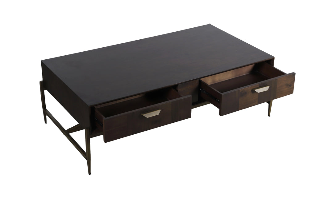 Modern Acacia Brass Coffee Table T478968