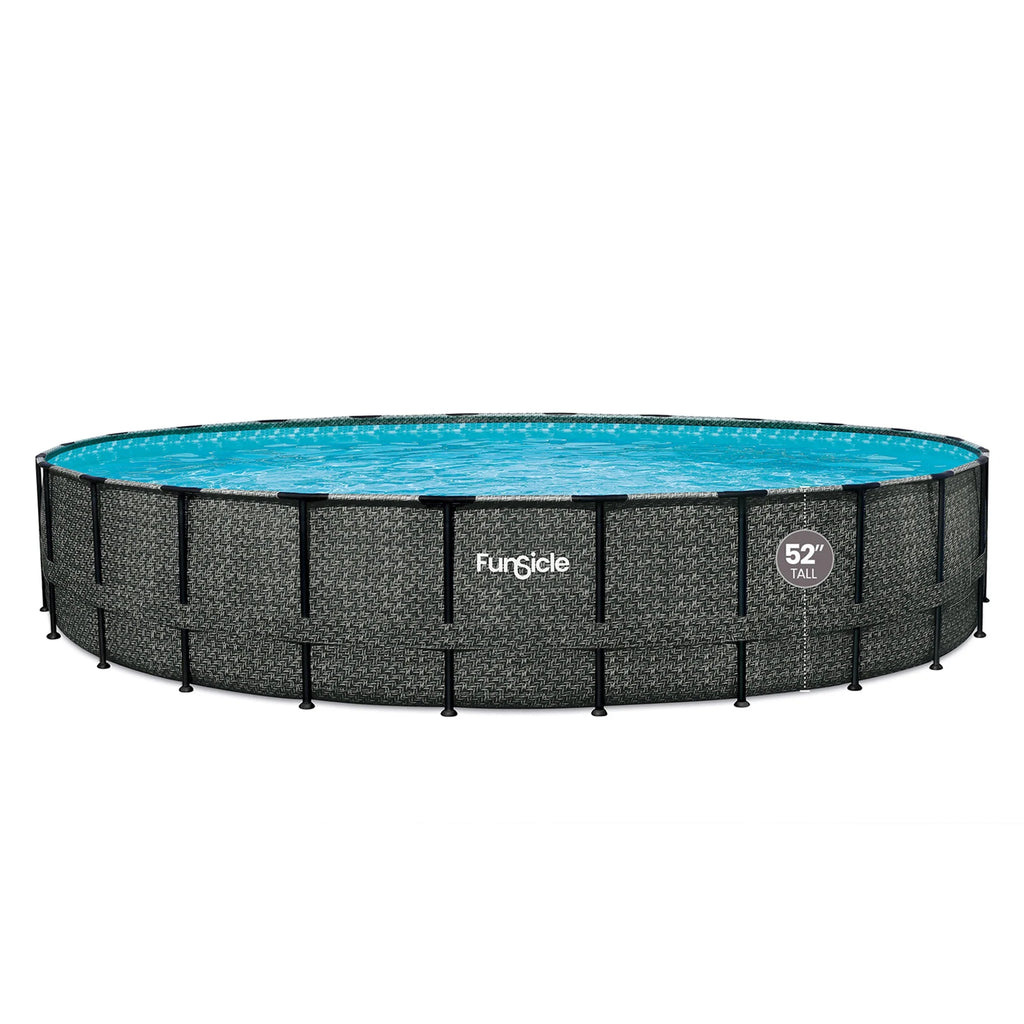 24' x 52" Round Above Ground Swimming Pool Q7522