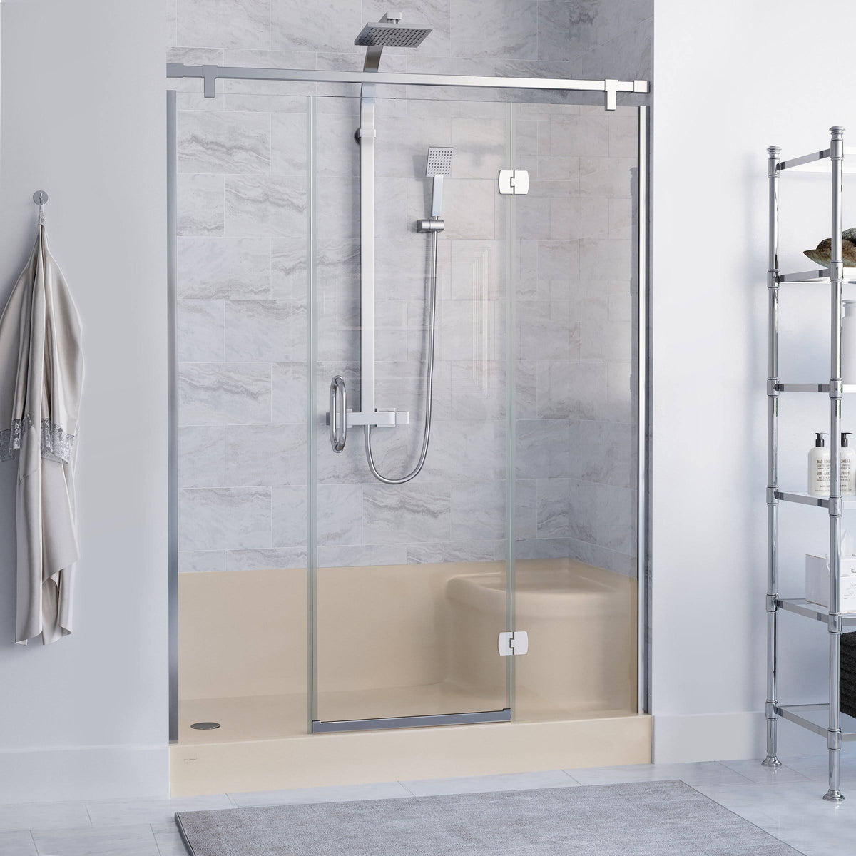 Biscuit Single Threshold Shower Base X7825