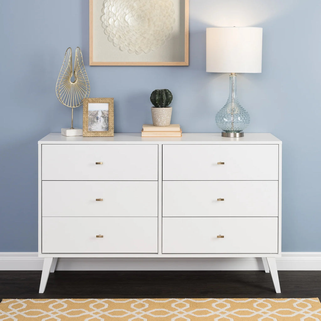 Black 6 Drawer Dresser M457