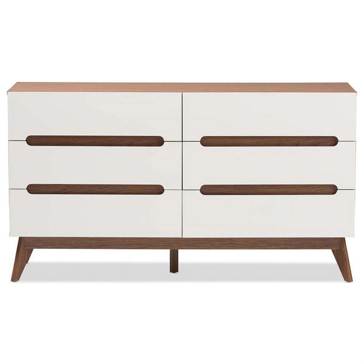 6 Drawer Wooden Double Dresser S170045