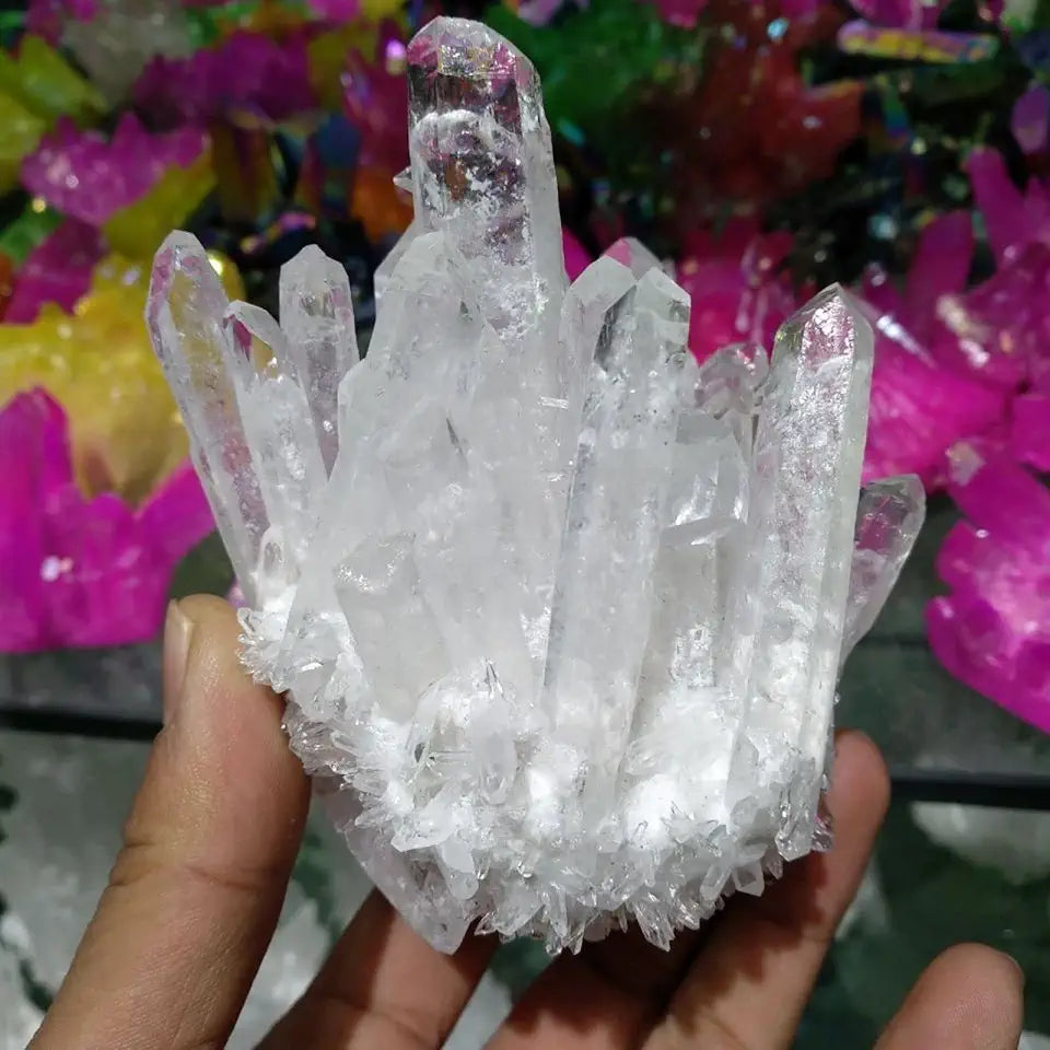 Apophyllite Quartz Crystal Cluster 400g Stalactite N65201