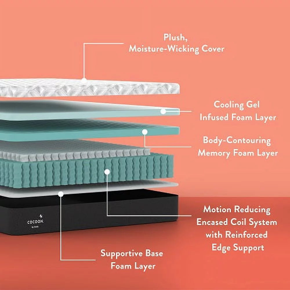 Queen Medium Hybrid Mattress J39128