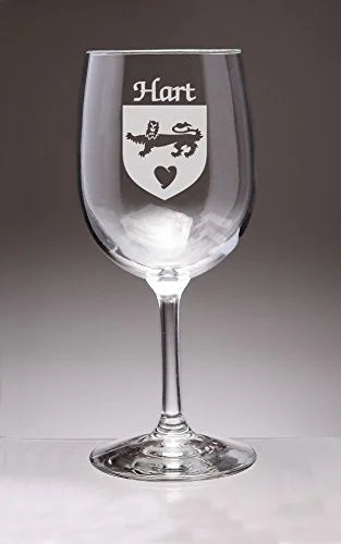Irish Coat of Arms Wine Glasses Set of 4 M497