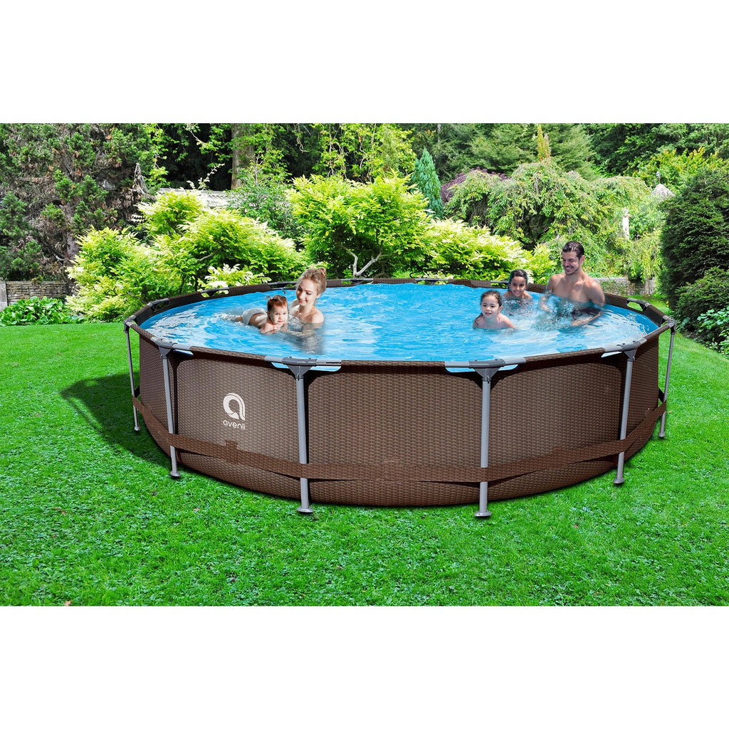 15 Foot x 33 Inch Steel Frame Above Ground Swimming Pool D19071