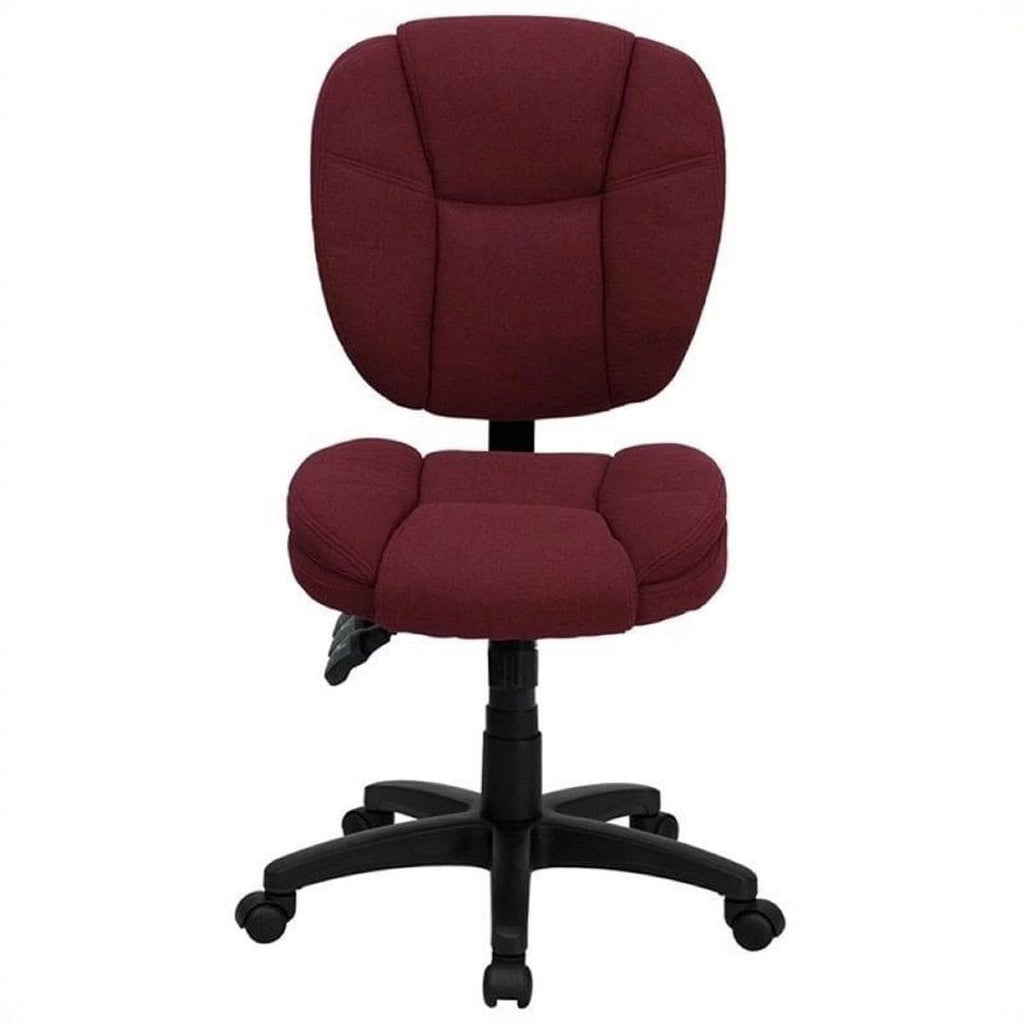 Burgundy Ergonomic Task Office Chair P1371