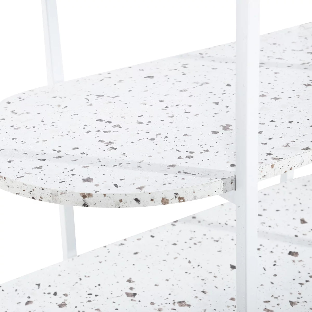 4-Tier Marble White Storage Shelf Z1587