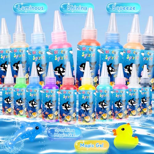 Magic Water Elf Toy Kit with 24 Magic Gels and 24 Shape Molds U928
