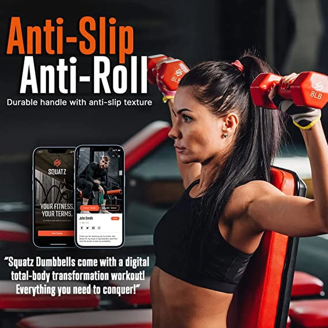 Neoprene Coated Dumbbell Weights Set with Stand G2678