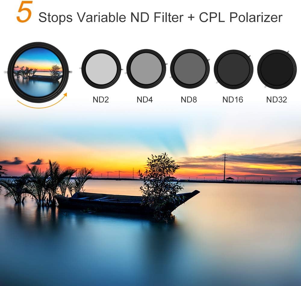 82mm Variable ND and CPL Filter 2 in 1 E57845