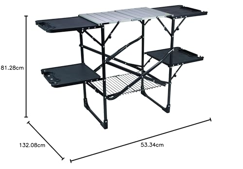 Portable Folding Cook Station with Heat Resistant Tabletop D397125