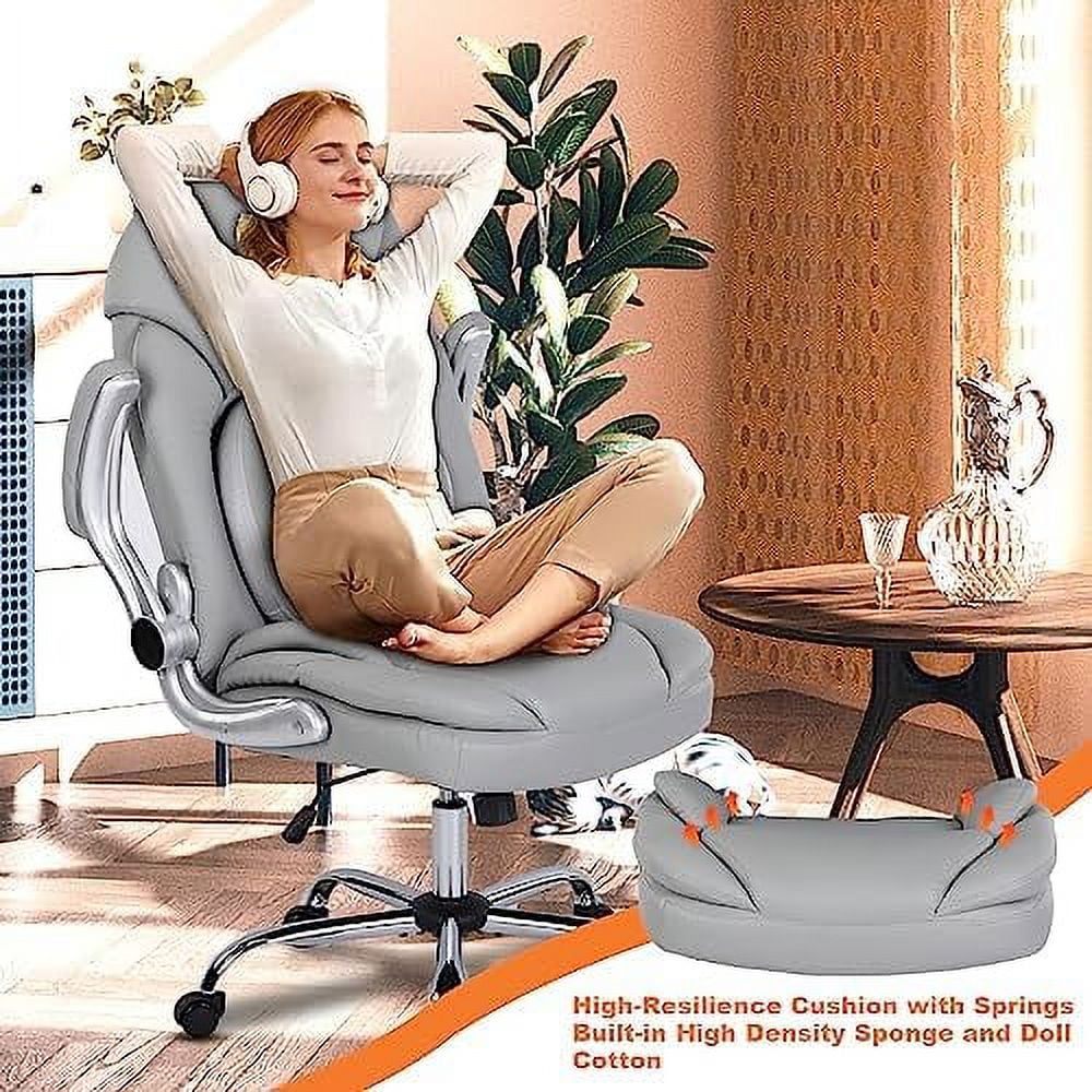 Executive Ergonomic PU Leather Office Chair with Lumbar Support A738