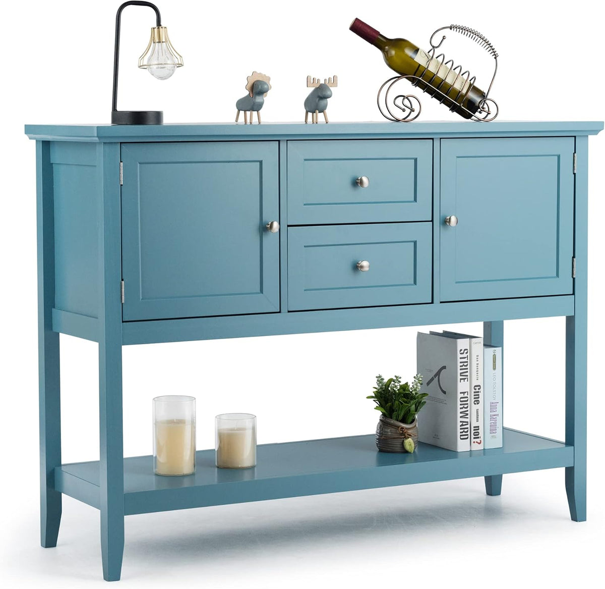 Grey Buffet Cabinet with Storage X7716