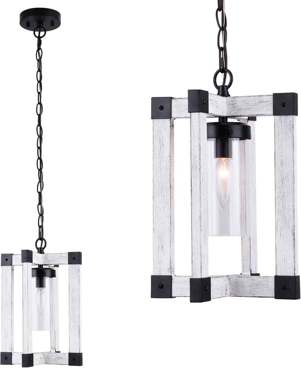3-Light Industrial Metal Lantern Pendant Light I486