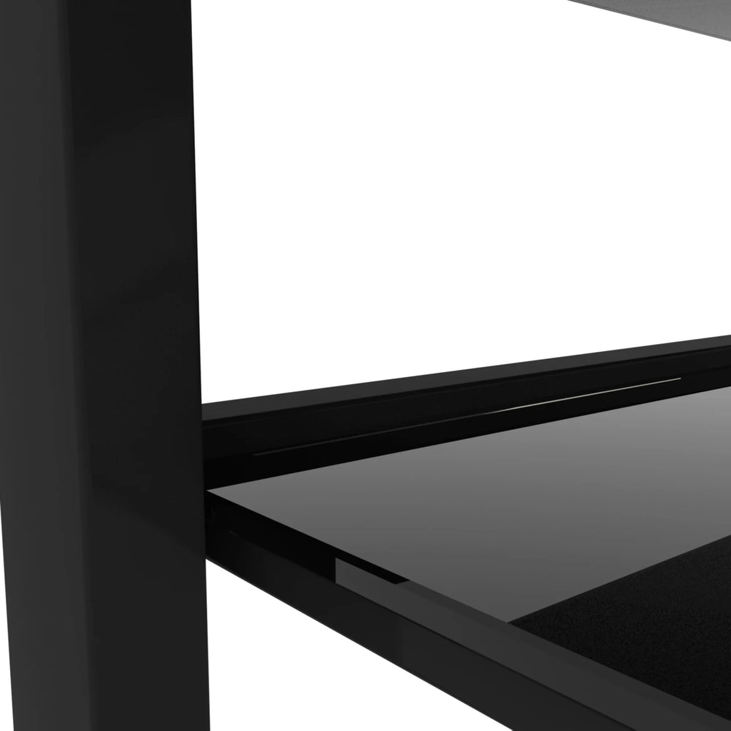 Glass Square Coffee Table Black H6088