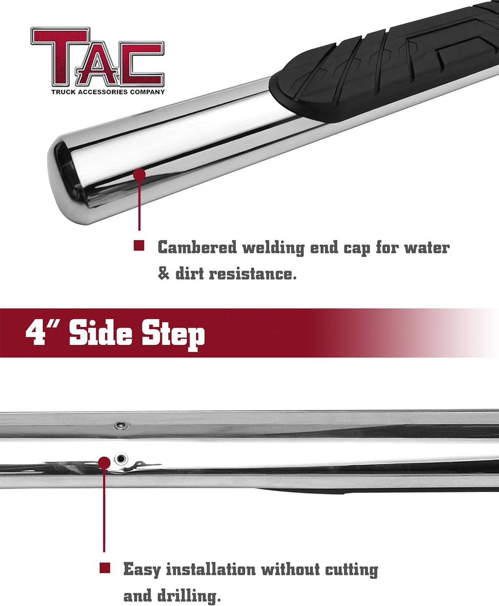 Stainless Steel Side Steps 2pcs G8430