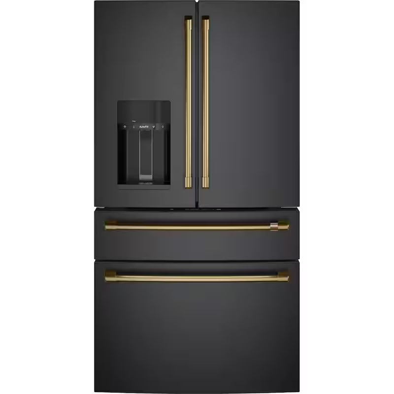 Brushed Brass Refrigerator Handle Kit O653