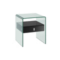 High Gloss Black Lacquer Nightstand / End Table N91330