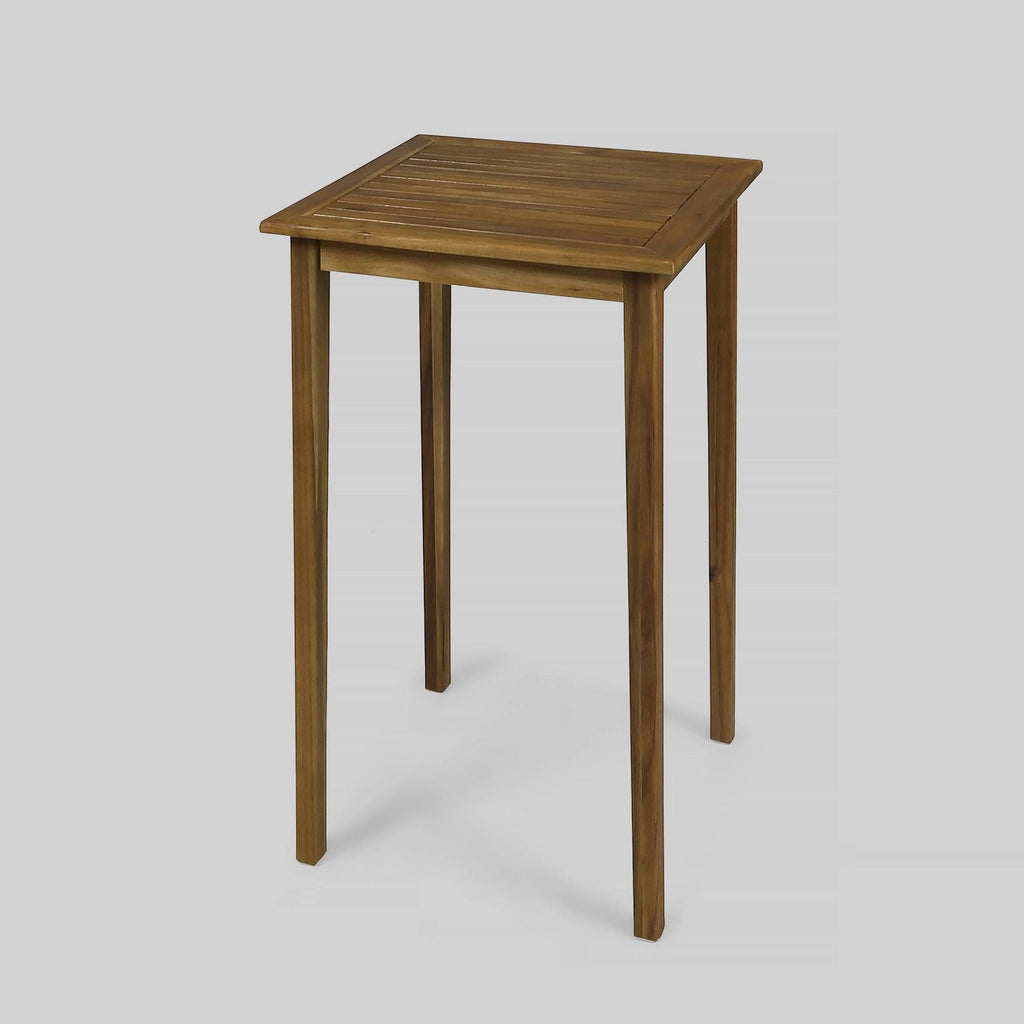 Acacia Wood Square Bar Table X2389
