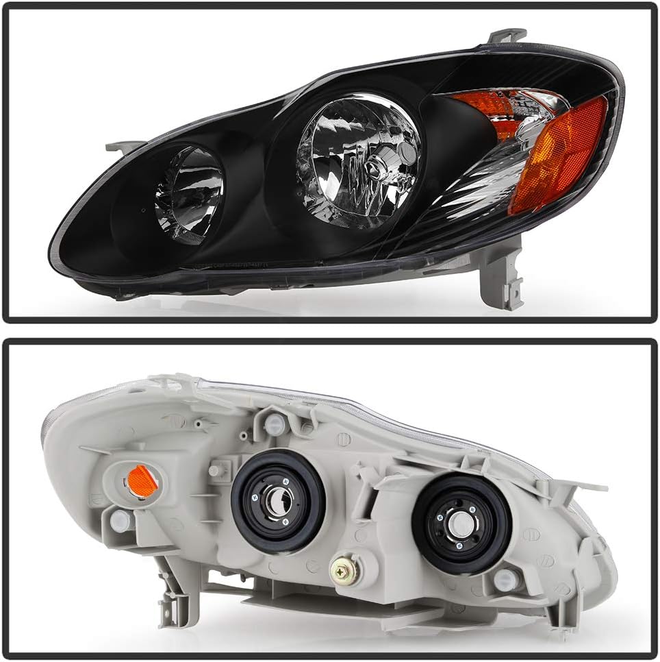 Black Replacement Headlights Driver + Passenger Side M2387