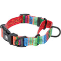 Patterned Fabric Martingale Dog Collar D5678