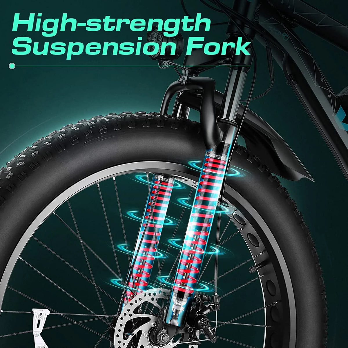 26 x 4.0 Fat Tire 500W All Terrain Electric Bike V151