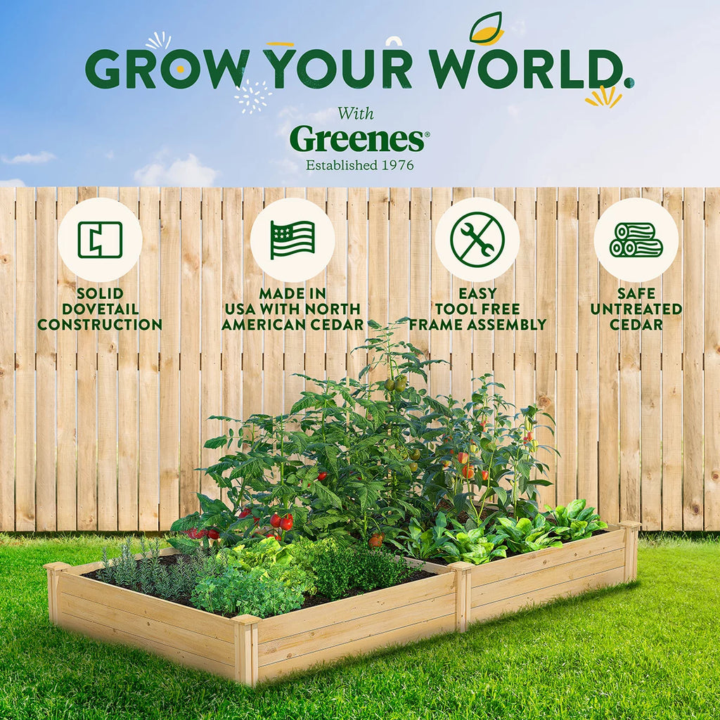 Beige Cedar Raised Garden Kit A4817