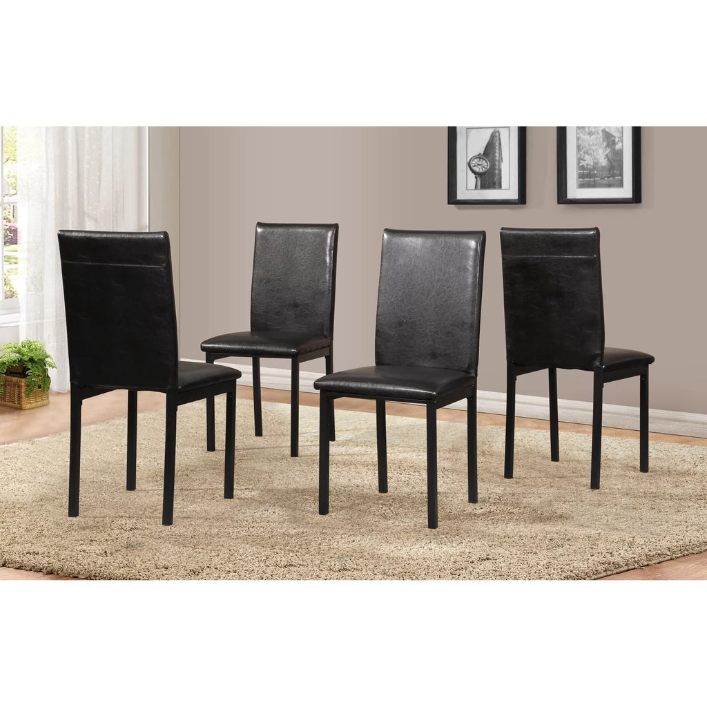 Black Dining Chair Set of 4 X447