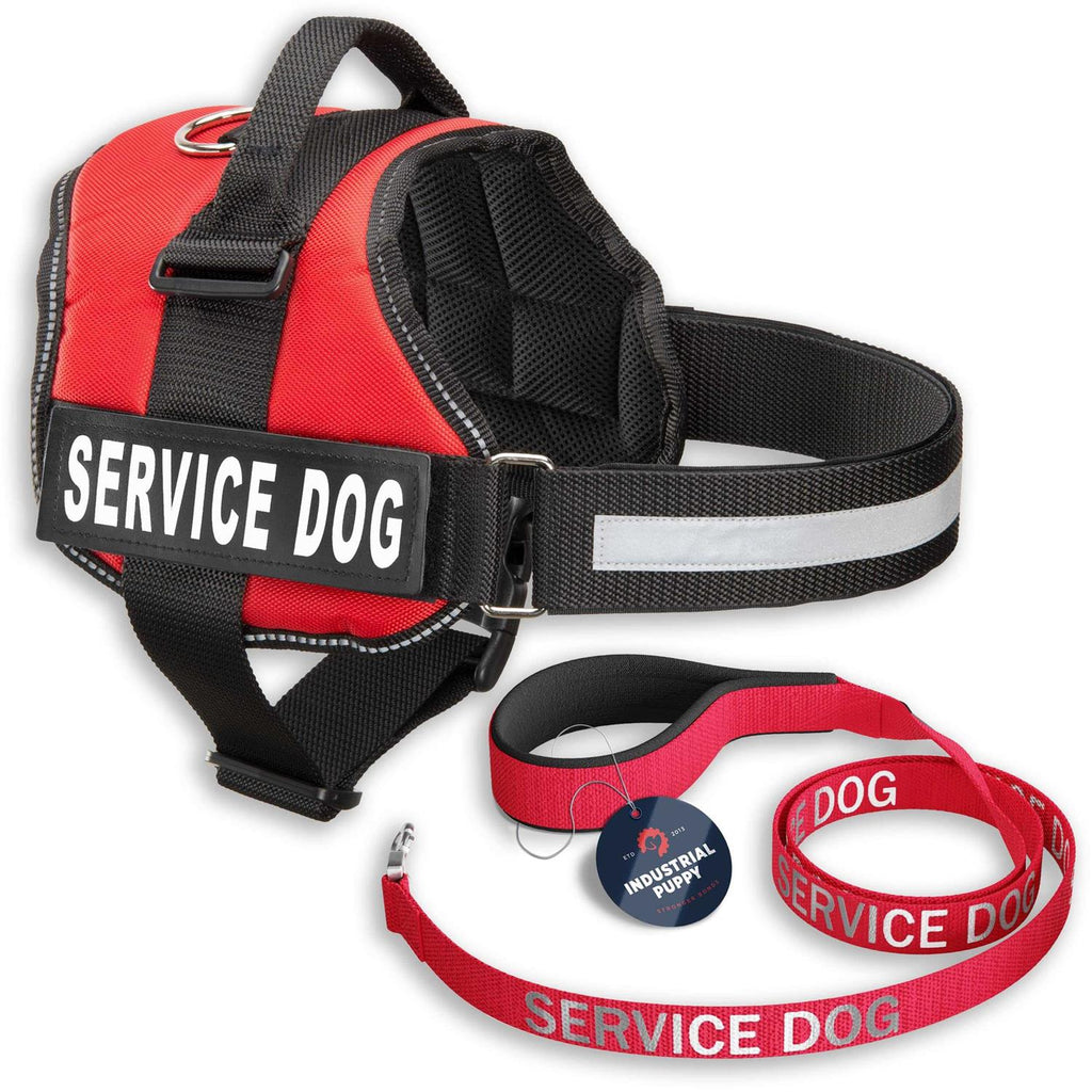 Service Dog Vest with Hook and Loop Straps & Leash Set P750398