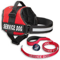 Service Dog Vest with Hook and Loop Straps & Leash Set P750398