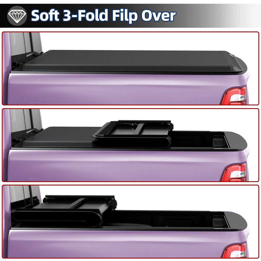 5 feet Soft 3-Fold Truck Bed Tonneau Cover L368978