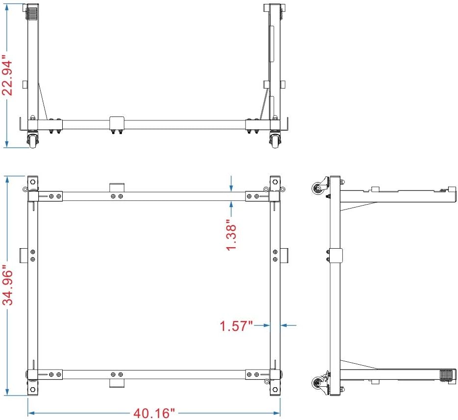 Black Door Hanger Storage Rack 40x35x23 inch F504