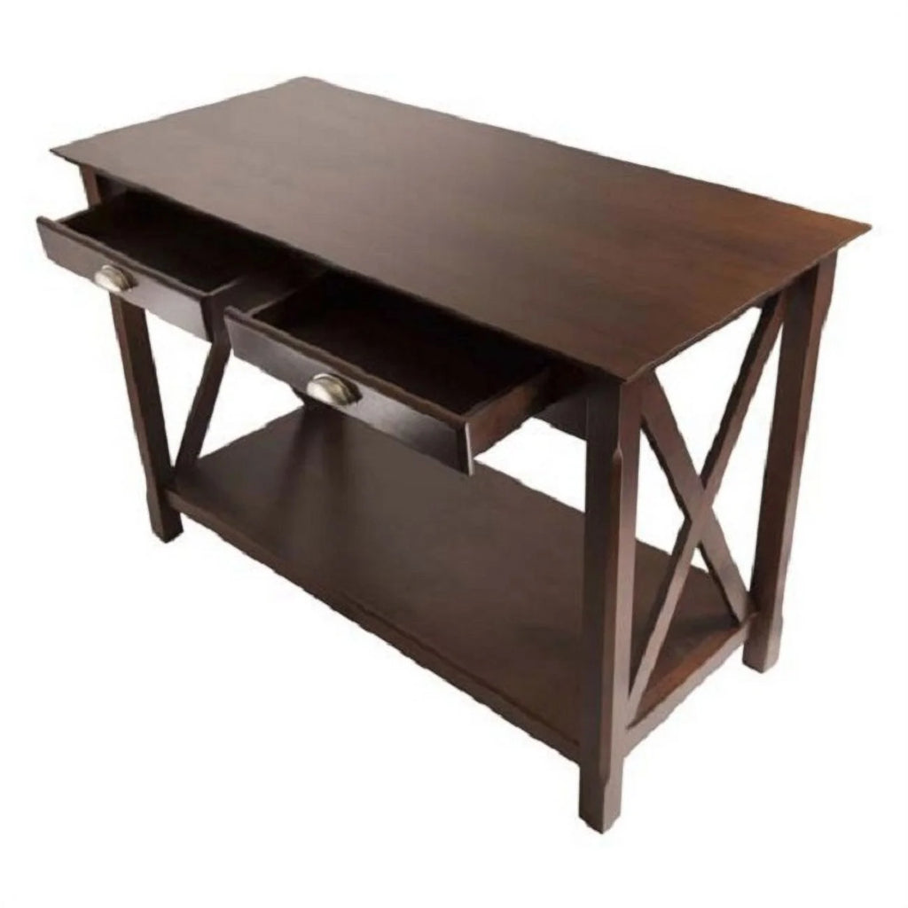 Cappuccino Brown Wooden Console Table C92614