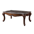 Contemporary Marble and Cherry Coffee Table K1498