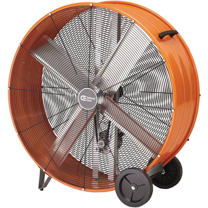 Heavy Duty 2-Speed Belt Drive Drum Fan I561