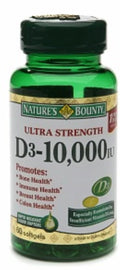 Vitamin D3 10,000 IU Softgels 60 ea Pack of 2 F334925