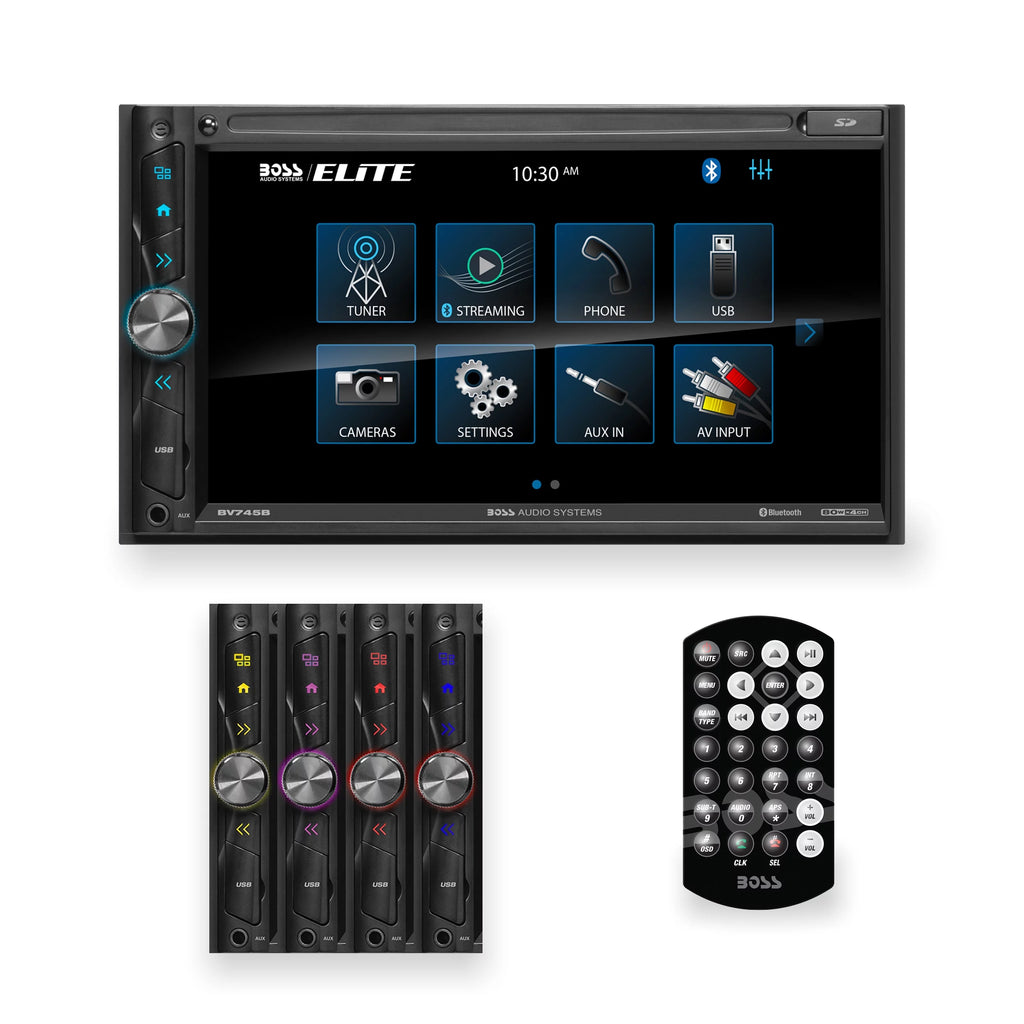 6.95 inch Double Din Touchscreen Bluetooth Car Stereo System E970490