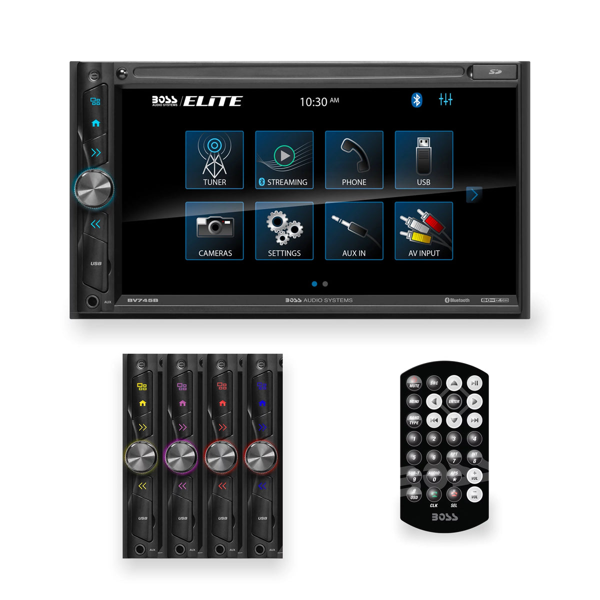 6.95 inch Double Din Touchscreen Bluetooth Car Stereo System E970490