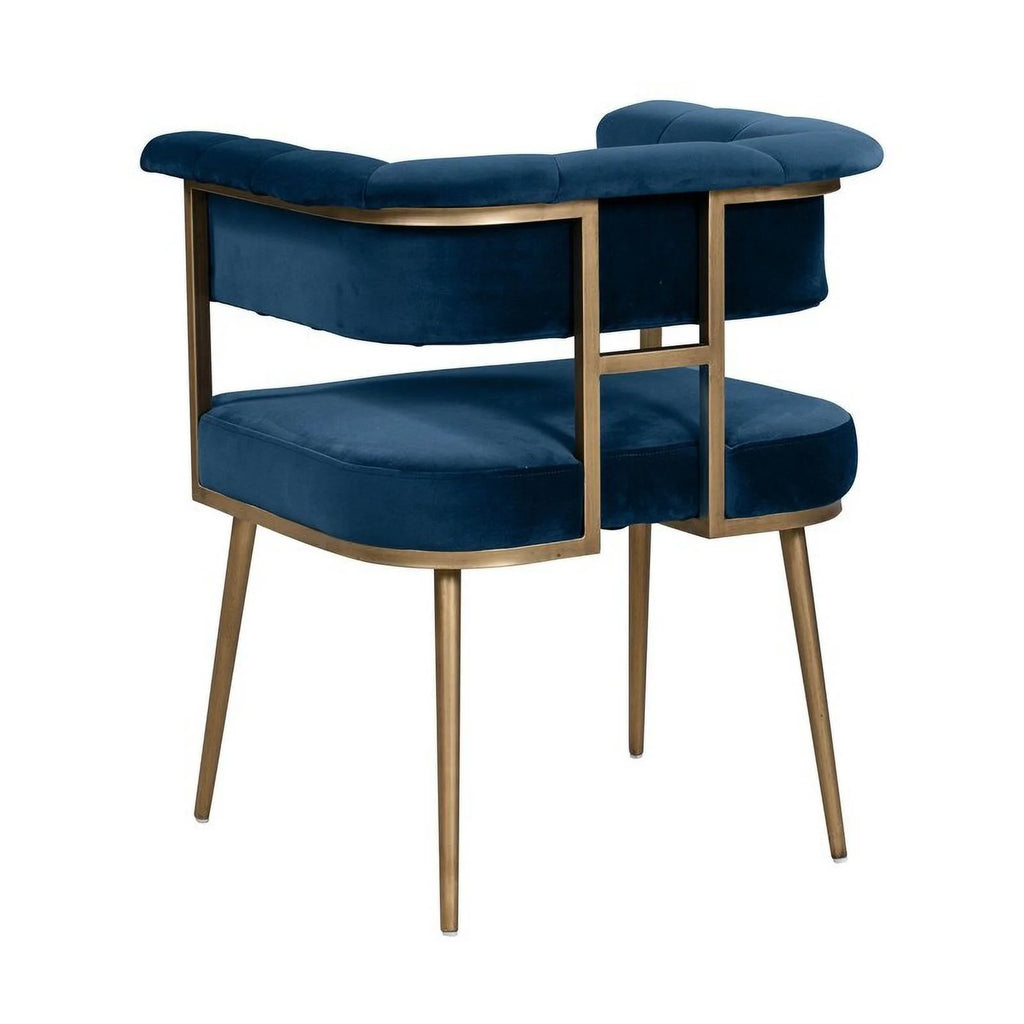 Navy Velvet Upholstered Chair Z9218