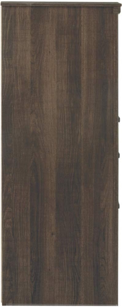 Rustic 6 Drawer Dresser with Cabinet D1456
