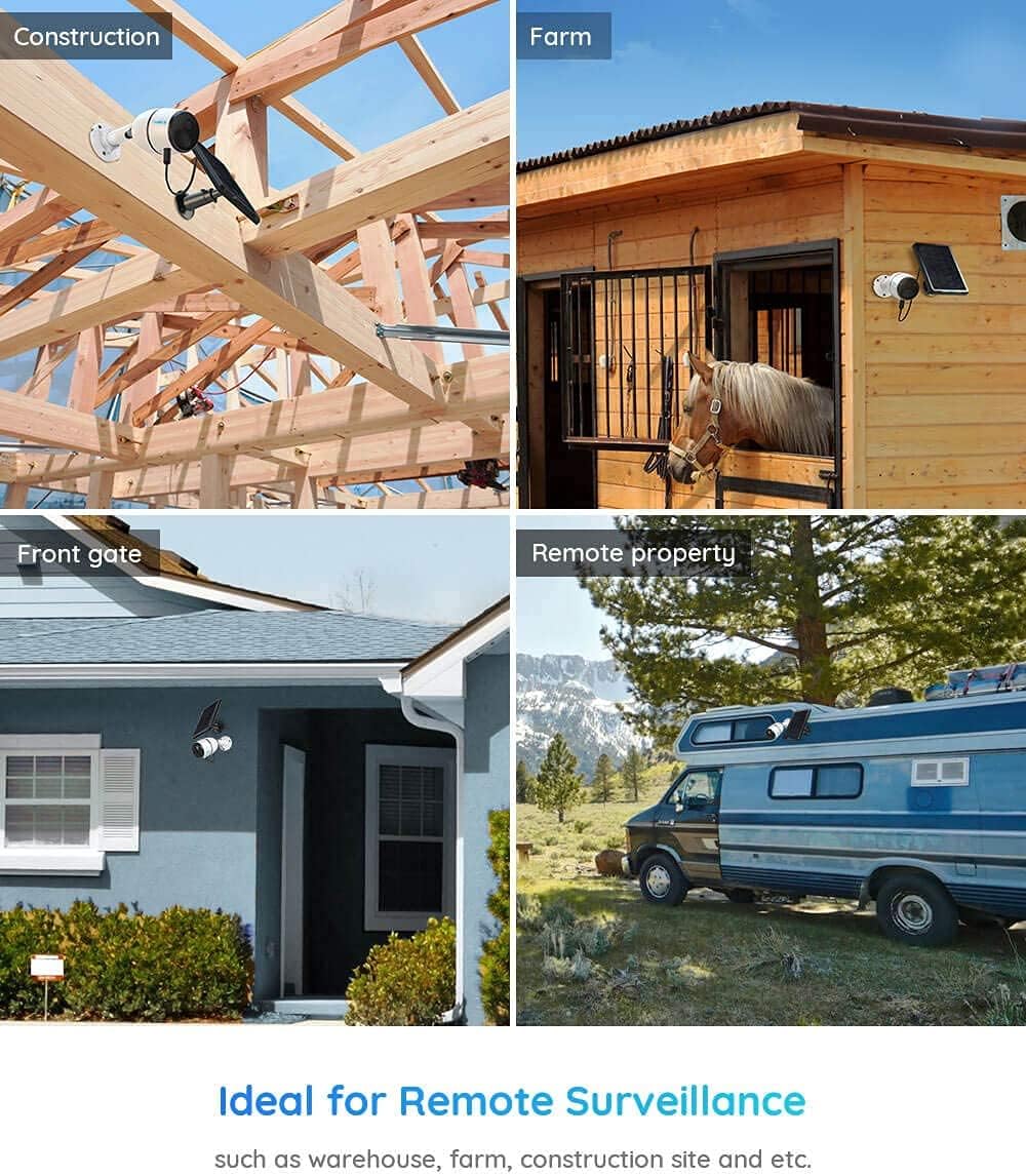Solar-Powered Cellular Security Camera System Y70120