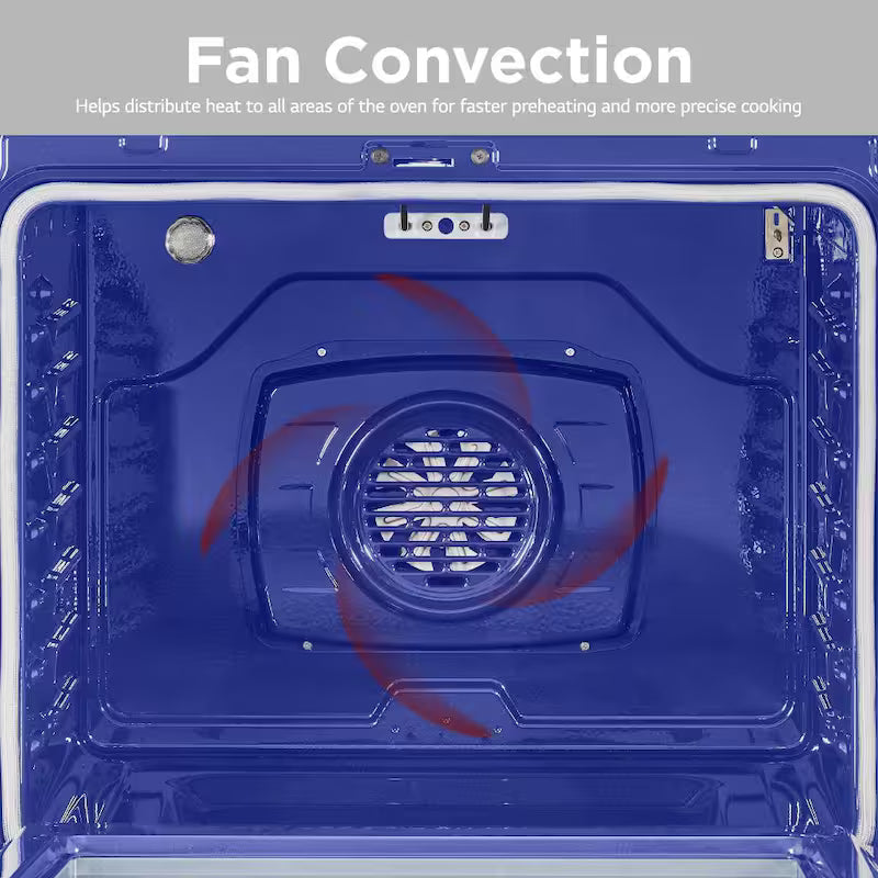 6.3 cu. ft. Smart Wi-Fi Fan Convection Electric Range with AirFry Stainless Steel A145695