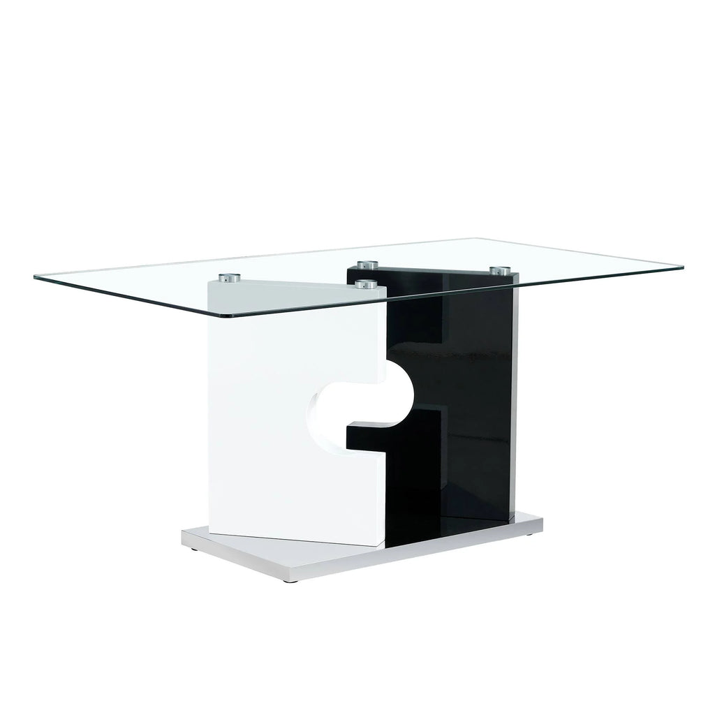Rectangular Glass Dining Table for 6-8 J309